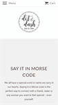 Mobile Screenshot of dotanddashdesign.com